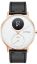 Withings Leather Wristband 18mm w Rose Gold buckle for Scanwatch 38mm, Steel HR 36mm, Withings Move, Move ECG, Steel - Black