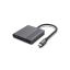 Gembird A-CM-HDMIFDPF-01 USB-C to HDMI + DP adapter Black