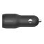 Belkin BOOST CHARGE Car Charger Dual USB-A 24W + USB-A to USB-C Cable - Black