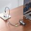 Mobile Origin 3in1 CompactHub HB1 USB-A to USB-C, HDMI, USB-C Cable Space Gray
