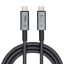 Akyga AK-USB-45 40Gb/s 240W USB4 type C cable 1m Grey