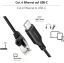 Logilink USB 3.2 Type-C Ethernet cable Black/Grey