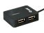 EQuip 4 Ports Travel USB Hub Black
