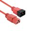 ACT Powercord C20 male - C21 famale 1m Red