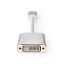 Nedis DisplayPort Male - DVI-D 24+1-Pin Female Gold Plated 0,20m Silver