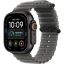 Apple Watch Ultra 4 Cellular 49mm Black Titanium Case with Translucent Black Ocean Band