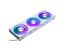 Ventilátor PHANTEKS D30 PWM reverse Airflow D-RGB L 12cm, 3 darabos Fehér