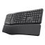 Trust Keyra Ergonomic multidevice Wireless Keyboard Black US