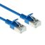 ACT CAT6A U-FTP Patch Cable 0,15m Blue