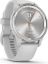 Garmin Vivomove Trend Silver Stainless Steel Bezel with Mist Gray Case and Silicone Band