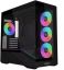 Lian Li Vector V100R Mini számítógépház - Micro-ATX, edzett üveg, 4db ARGB PWM ventilátor, fekete