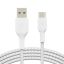 Belkin BoostCharge  Braided USB-C to USB-A Cable 1m White