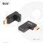 Club3D USB Type-C Gen2 Angled Adapter set of 2 up to 4K120Hz 240Watt EPR M/F