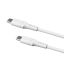 FIXED Liquid Silicone Cable USB-C/USB-C, 0,5m, 60W, white