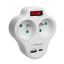 Esperanza ELK311W electrical socket splitter with switch White