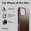 Nomad Modern Leather Horween iPhone 16 Pro Max case Rustic Brown