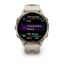 Garmin Forerunner 970 Soft Gold Titanium with French Grey Case and French Grey/Translucent Indigo Band