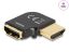 DeLock HDMI Adapter male to female 90° left angled 8K 60 Hz Metal