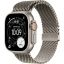 Apple Watch Ultra 3 Cellular 49mm Natural Titanium Case with Natural Titanium Milanese Loop Medium