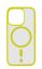 Cellularline Pop Mag Back Cover with Magsafe Support for Apple iPhone 15 Pro, Clear/Lime