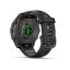 Garmin fenix 8 43mm AMOLED Sapphire, Carbon grey DLC titanium with Black/pebble grey silicone band