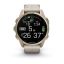 Garmin fenix 8 43mm AMOLED Sapphire, Soft Gold with Limestone Leather Band