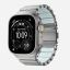 Nomad Stratos Band FKM for AW 45/46/49mm Natural Titanium Icy Blue Glow