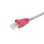 ACT RJ45 boot for 6.5 mm cable 25db Red