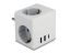 DeLock Multi Socket Cube Hálózati Elosztó 3DIN Fali White