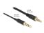 DeLock Audio Extension Cable Stereo Jack 3.5mm 4 pin male to female Ultra Slim 0,5m Black