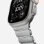 Nomad Stratos Band FKM for AW 45/46/49mm Natural Titanium Icy Blue Glow
