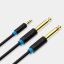 Vention 3,5mm Jack to 2x6,35mm Jack Cable 1m Black