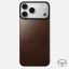 Nomad Magnetic Leather Back (Horween) for iPhone 18 Pro Max/17 Pro Max Rustic Brown