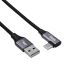 Akyga AK-USB-58 USB A (m) / USB type C (m) 60W Cable 0,3m Black