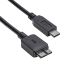 Akyga AK-USB-44 micro USB B 3.0/USB type C cable 1m Black