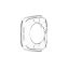 FIXED TPU Gel Case for Apple Watch Series 9 45mm Clear