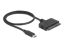 DeLock USB Type-C Converter to 22 pin SATA 6 Gb/s 0,5m Black