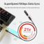 Unitek Full-Featured USB-C Extension Cable with 4K 60Hz 100W Power Delivery and 10Gbps Data (USB 3.2 Gen2) 1,5m Black