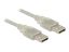 DeLock Cable USB 2.0 Type-A male > USB 2.0 Type-A male 0.5m Transparent