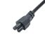 Akyga AK-NB-08A Cloverleaf Power Cable 1m Black