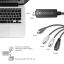 Logilink USB 2.0 A/V grabber USB A/M zu 3xCinch + miniDIN5/F Black