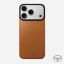 Nomad Magnetic Leather Back (Horween) for iPhone 18 Pro/17 Pro Saddle