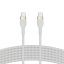 Belkin BOOST CHARGE PRO Flex USB-C to USB-C 2.0, Braided Silicone Cable - 3M - White