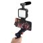 Platinet Vlog 4in1 Microphone/Light/Phone Holder/Tripod Black