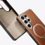 Torras Ostand Q3 VegSkin case for Samsung Galaxy S26 Ultra Amber Brown