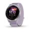Garmin Approach J1 Silver Aluminum Bezel with Lilac ComfortFit Fabric Band
