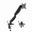 Gembird MA-DA1U-01 Adjustable desk display mounting arm with USB ports 17”-32” Black