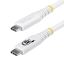 Startech USB4 USB-C to USB-C 4K 120Hz 240W cable 2m White