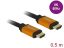 DeLock Ultra High Speed HDMI Cable 48 Gbps 8K 60 Hz 0,5m Black