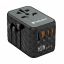 Verbatim GaN III Universal Travel Adapter UTA-05 with 2 x USB-C PD & QC 4+ & 2 x USB-A ports